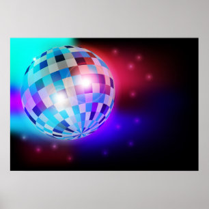 Póster Bola de discoteca