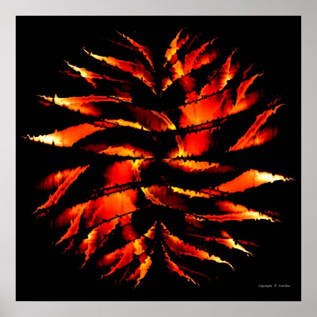 Póster Bola de fuego (Frente)