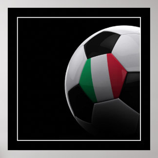 Póster Bola de fútbol de Italia - POSTER