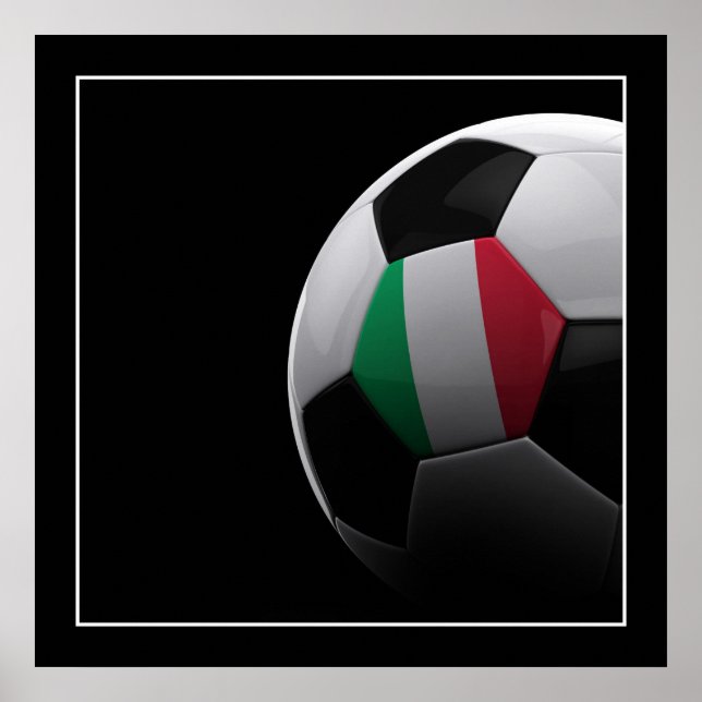 Póster Bola de fútbol de Italia - POSTER (Frente)