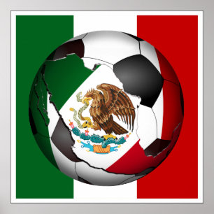 Póster Bola de fútbol de México