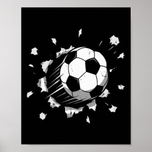 Póster Bola de Fútbol Genial Gráfica Fútbol Juvenil