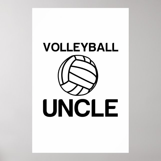 Póster Bola de voleibol divertida (Frente)