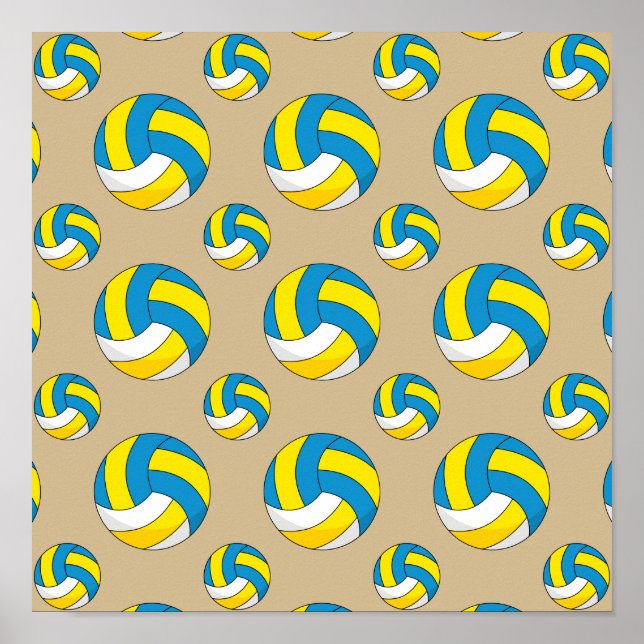 Póster Bola de voleibol personalizado (Frente)