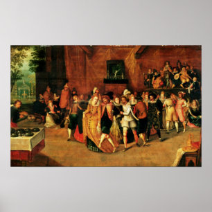 Póster Bola durante el reinado de Enrique III, 1574-1623