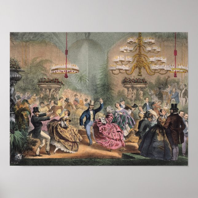 Póster Bola en el Jardín de Hiver (Frente)