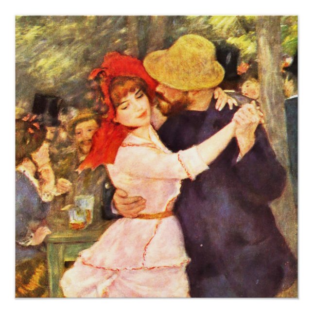 Póster Bola en el Moulin de la Galett Auguste Renoir (Anverso)