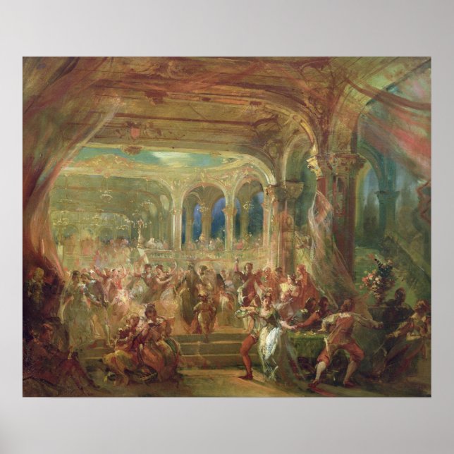 Póster Bola en la ópera de París (Frente)