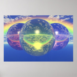 Póster Bolas 2 - Arcoiris no natural