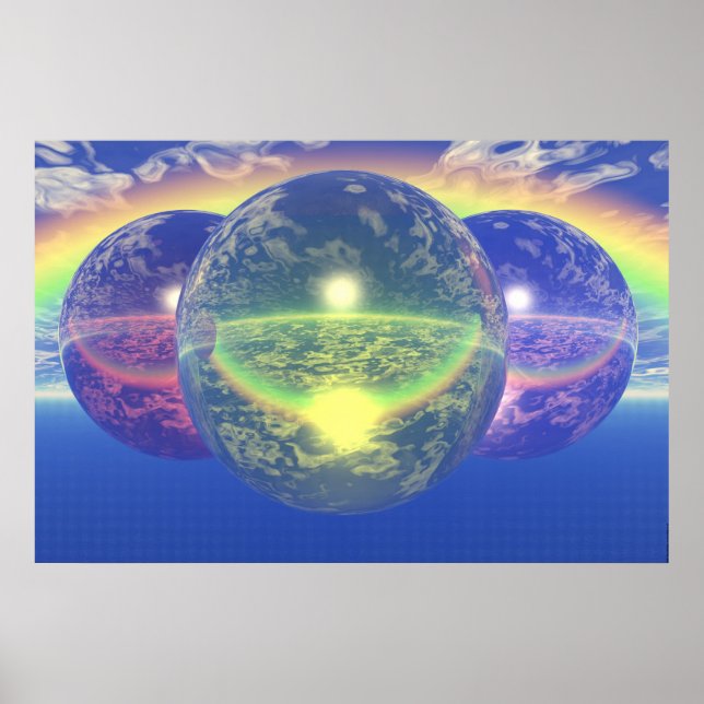 Póster Bolas 2 - Arcoiris no natural (Frente)