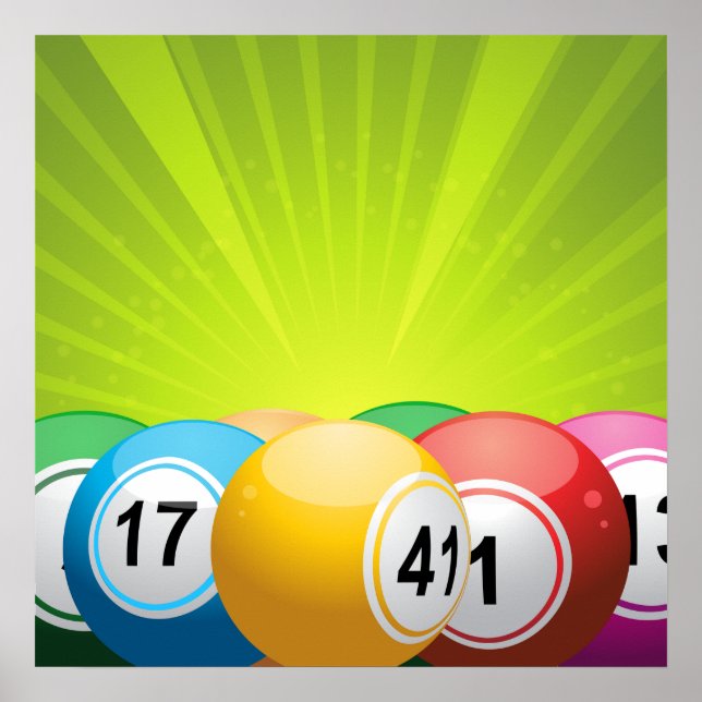 Póster Bolas de Bingo (Frente)