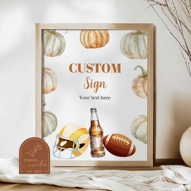 Póster Bolas de calabaza Pareja Ducha Personalizado Rótul (Subido por el creador)