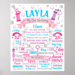 Póster Bolas de jabón poster de tablero de anuncios de la