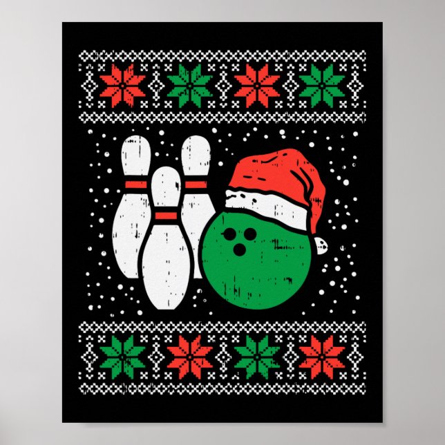 Póster Bolas de Navidades feos, bolas de deporte suéter,  (Frente)