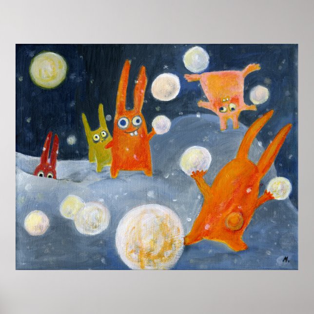 Póster bolas de nieve (Frente)