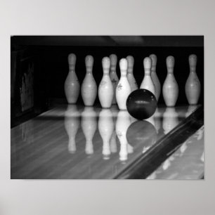 Póster Bolas en blanco y negro