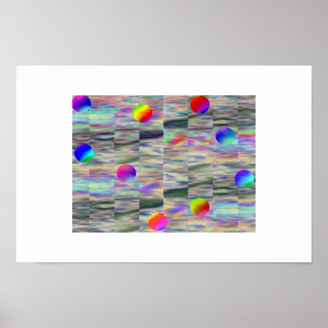 Póster Bolas flotantes (Frente)