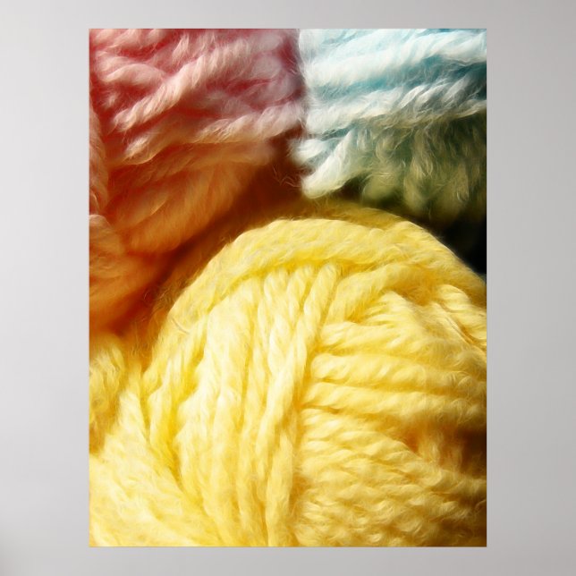 Póster Bolas Suaves De Yarn (Frente)