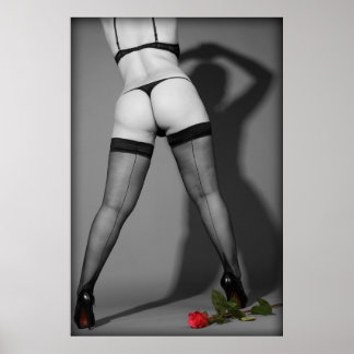 Póster Bolas y talones sexys