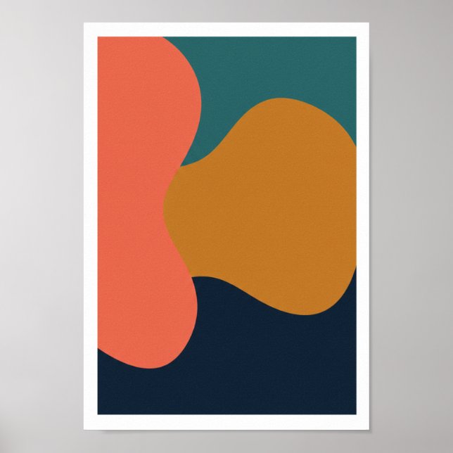 Póster Bold Abstract Color Art Print (Frente)