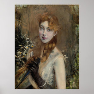 Póster Boldini - Blonde Braid 1885