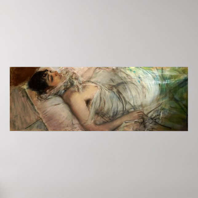 Póster Boldini - Condesa De Rasty acostada (Frente)