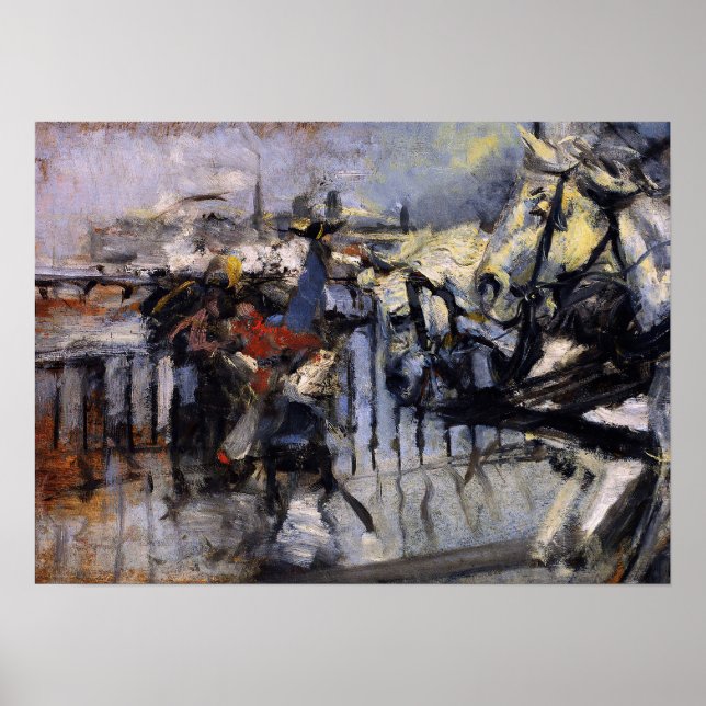 Póster Boldini - El Puente de los Santos-Padres 1881 (Frente)