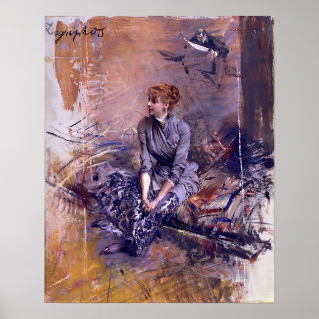 Póster Boldini - Gabrielle Rejane (Frente)