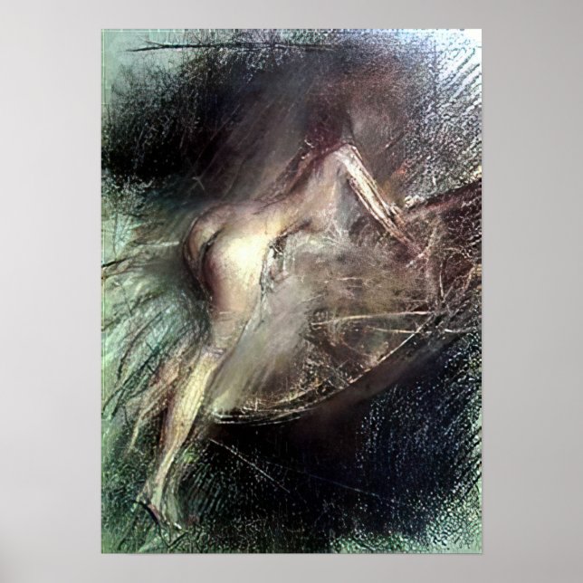 Póster Boldini - Jóvenes entrando en el baño (Frente)