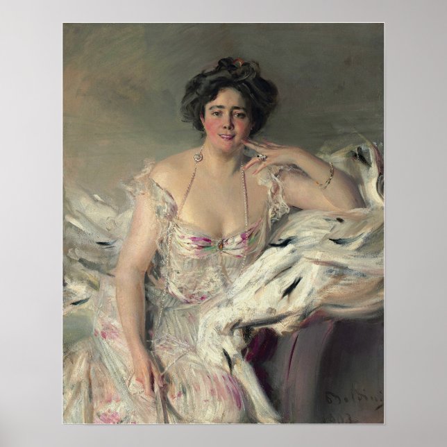 Póster Boldini - Lady Nanne Schrader (Frente)