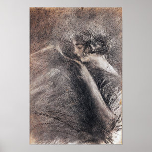 Póster Boldini - Leyendo Dama