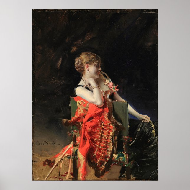 Póster Boldini - Madame X 1879 (Frente)