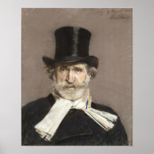 Póster Boldini - Retrato de Giuseppe Verdi