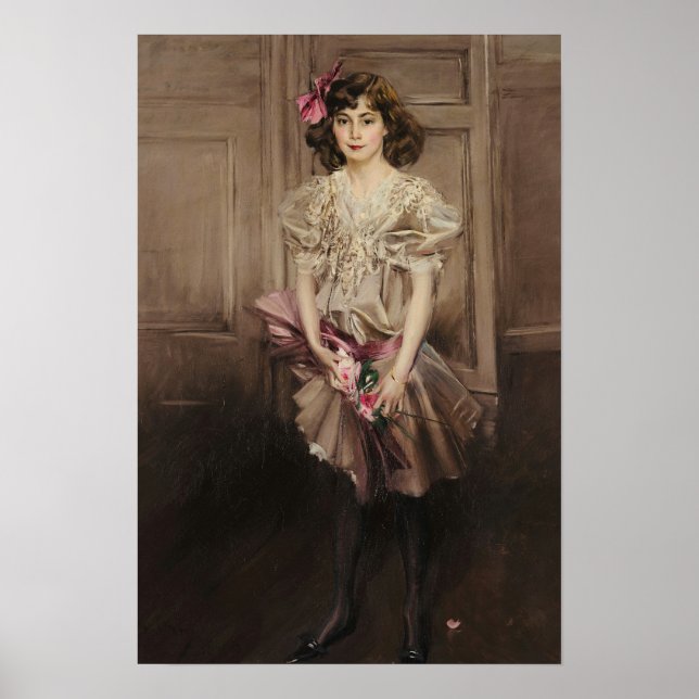 Póster Boldini - Retrato De Helen Victoria Crocker... (Frente)