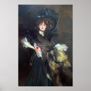 Póster Boldini - Retrato De Mademoiselle Lanthelme 1907