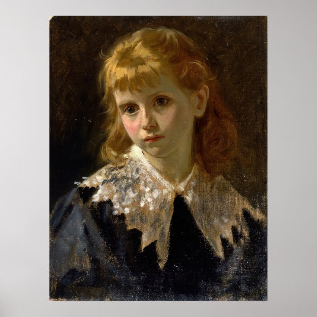 Póster Boldini - Retrato De Niña Pequeña 1860 (Frente)