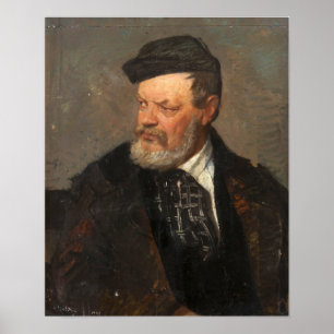 Póster Boldini - Retrato del padre del artista Antonio…