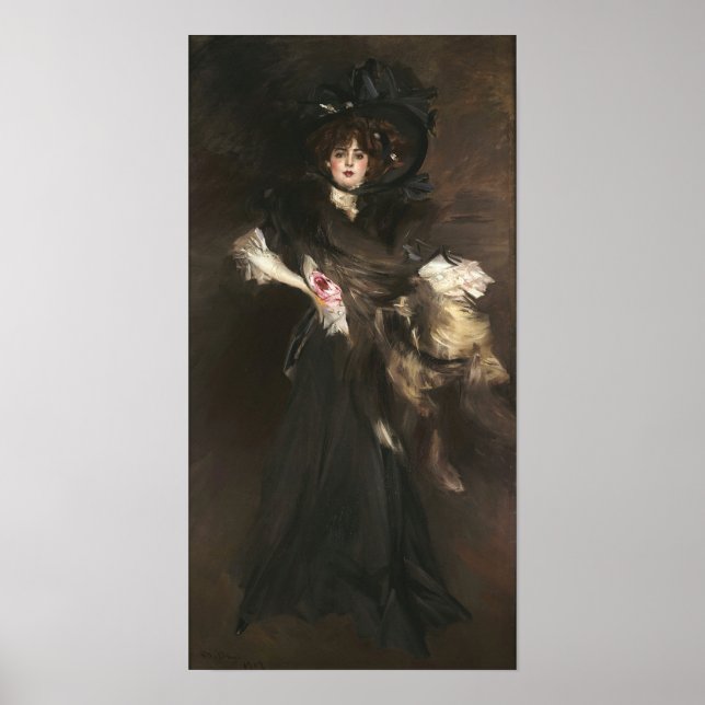 Póster Boldini - Señorita Lantelme (Frente)