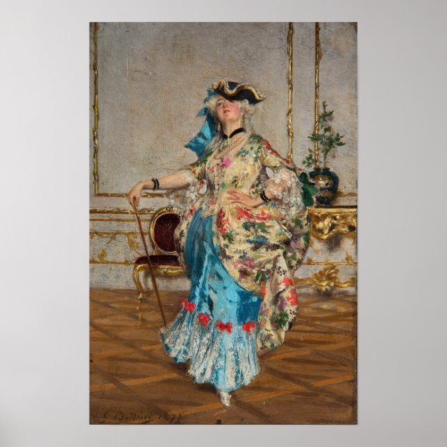 Póster Boldini - Una dama elegante (Frente)