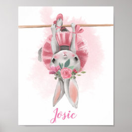 Póster Bolera Floral Bunny Print