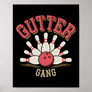 Póster Bolera Gutter Gang