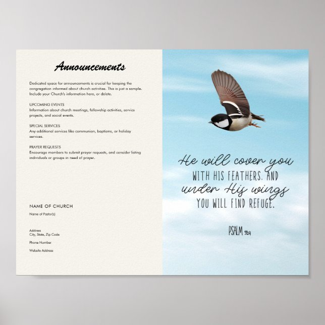 Póster Boletín de la Iglesia (Frente)