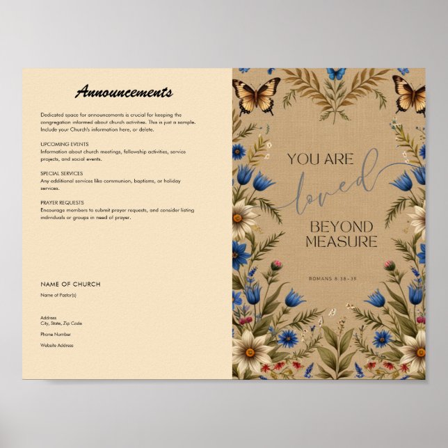 Póster Boletín de la Iglesia (Frente)