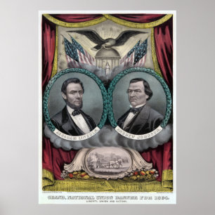Póster Boleto presidencial republicano 1864