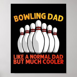 Póster Boliche Guay Para Papa Bowling Team Sports Leag