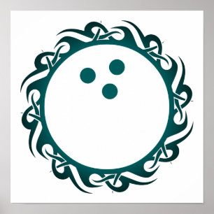 Póster boliche tribal