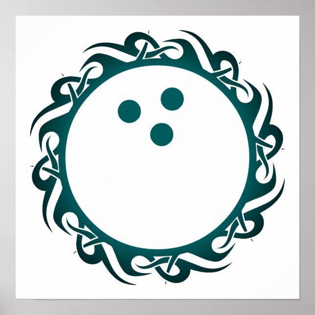 Póster boliche tribal (Frente)