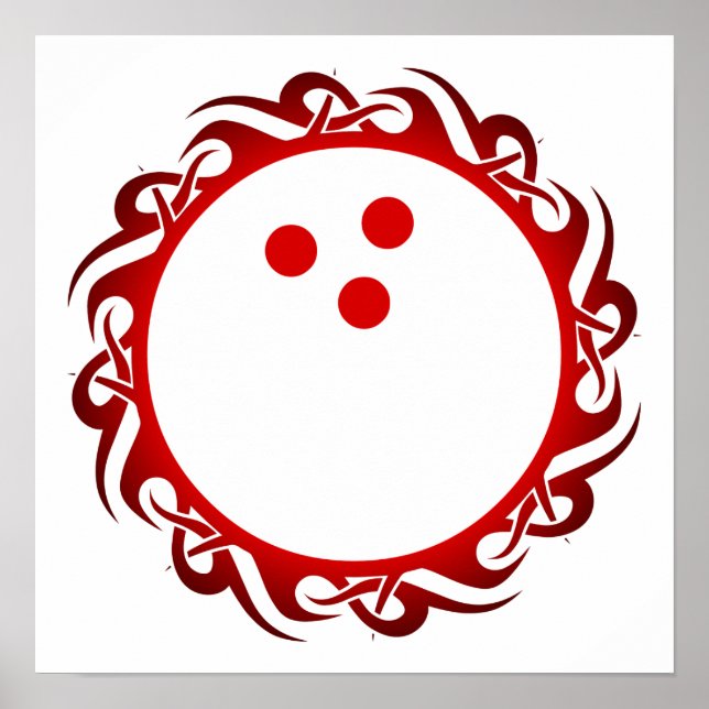 Póster boliche tribal (Frente)