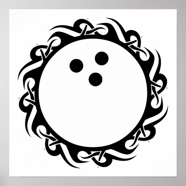 Póster boliche tribal (Frente)