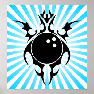 Póster boliche : tribalz